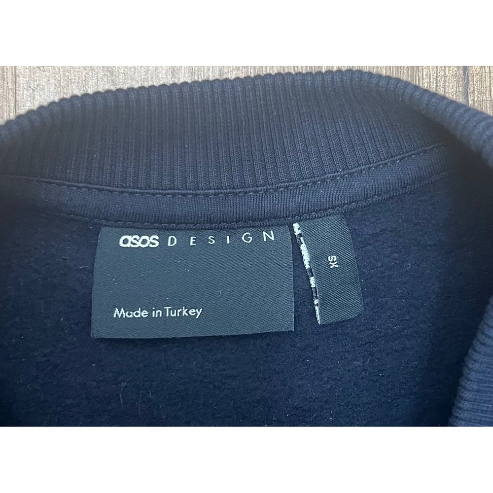 ASOS Malibu Yacht Club Graphic Sweatshirt‎ XS Navy - Picture 11 of 11